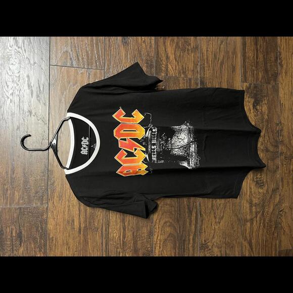 Shirts | Acdc Ringer Tee Hells Bells Acdc Tshirt L | Poshmark
